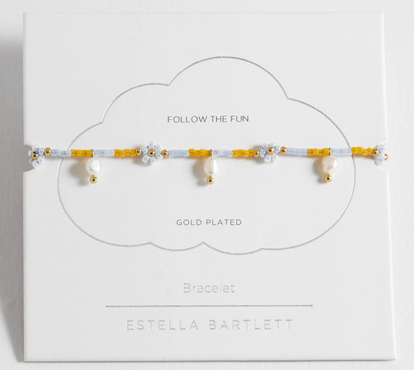 Estella Bartlett Pearl Flower Miyuki Bracelet