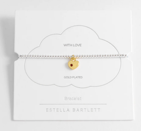 Estella Bartlett Heart Padlock Bracelet