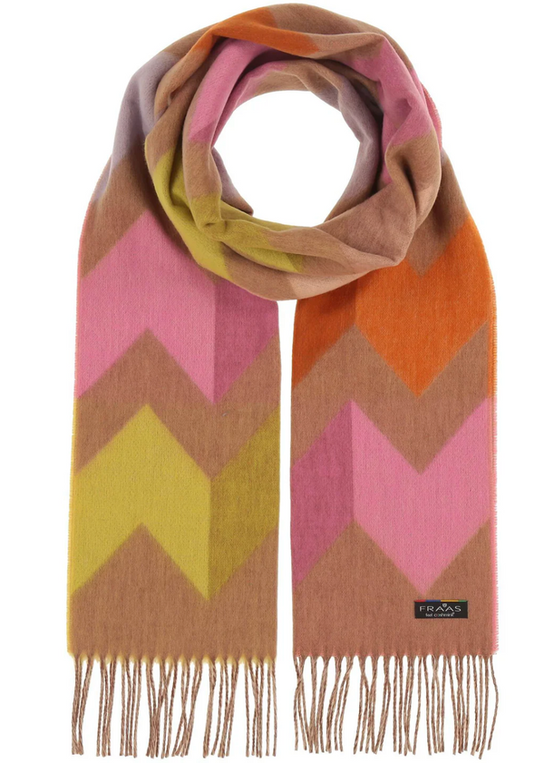 SUSTAINABILITY EDITION - CASHMINK SCARF WITH GRAPHIC DESIGN