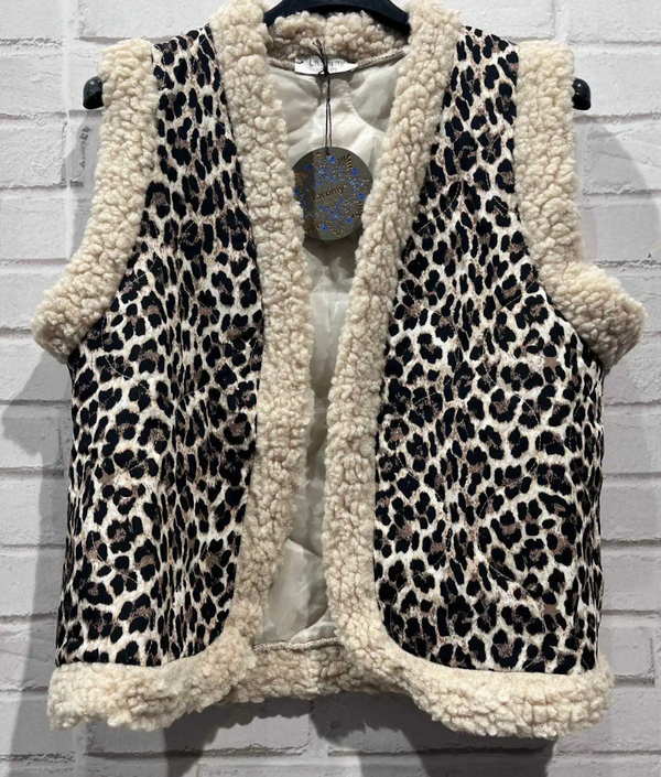 Leopard Print Gillet