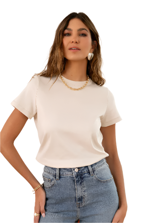 Plain Cream T-Shirt