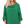 Load image into Gallery viewer, Woman wearing a Kelly Green linen top with a cowl neck
