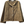 Load image into Gallery viewer, Brown jacket with a hood on a hanger against a light gray brick wall.
