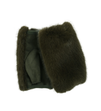 Mittens w/Faux Fur