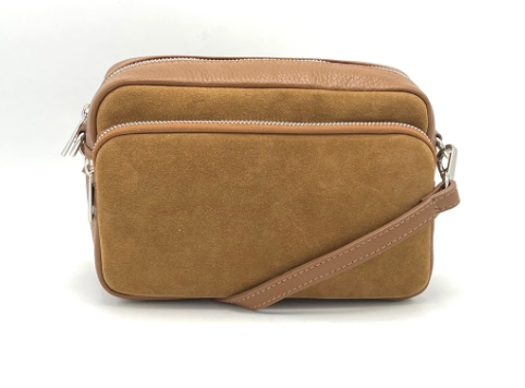 Suede Leather Camera Bag
