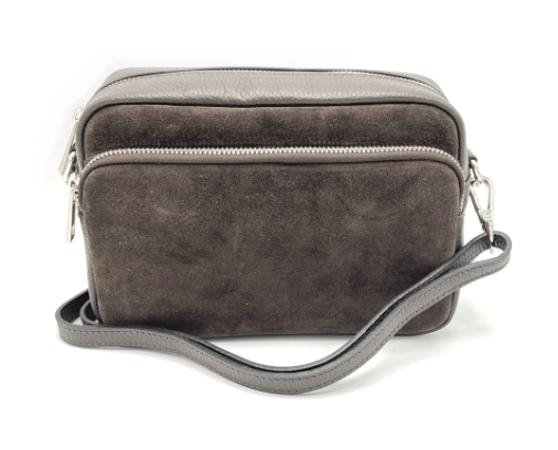 Suede Leather Camera Bag