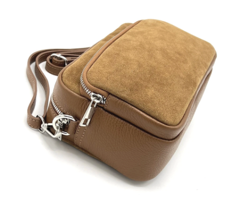 Suede Leather Camera Bag