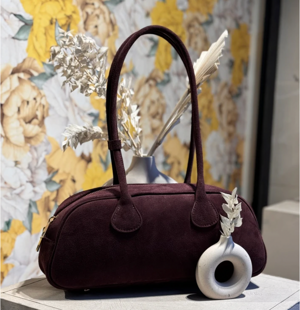 Auren Suede Leather Shoulder Bag