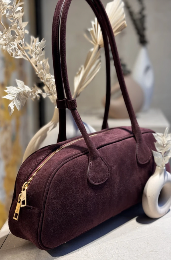 Auren Suede Leather Shoulder Bag