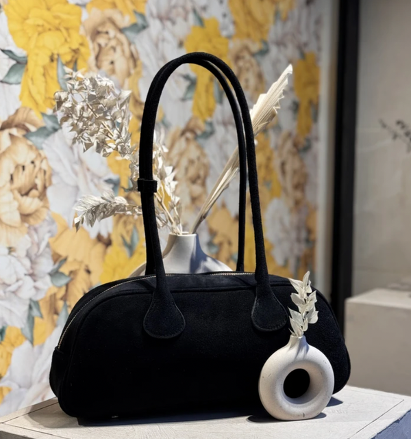 Auren Suede Leather Shoulder Bag