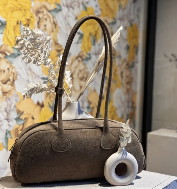 Auren Suede Leather Shoulder Bag