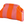 Load image into Gallery viewer, Orange and pink striped pouch on a white background
