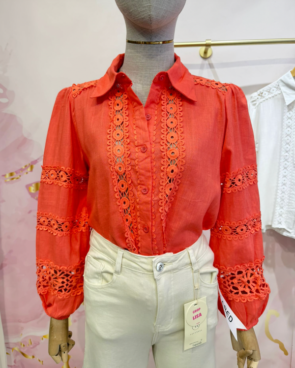Maya Shirt - Coral