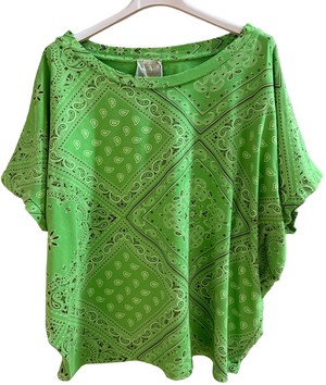 Lime green oversized bandana t-shirt