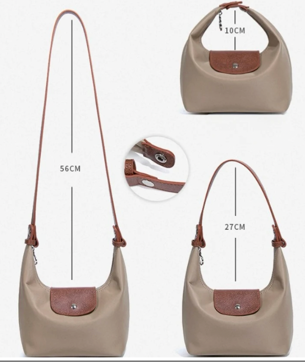 The Nomad 3-in-1 Convertible Nylon Hobo Bag