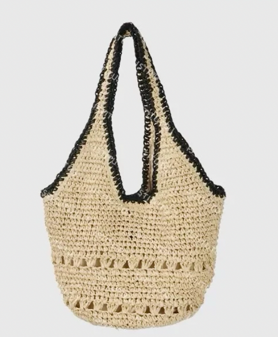 The Saint-Tropez Raffia Hobo Tote