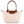 Load image into Gallery viewer, Beige handbag with brown leather handles and accents on a white background
