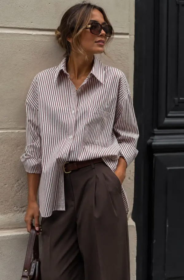 Oversized Striped Shirt
