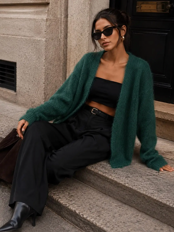Open Soft Knit Cardigan