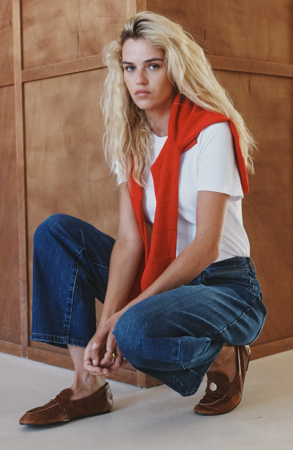 Cropped Barrel Jeans