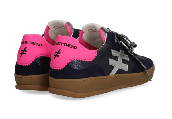 Another Trend Navy and Hot Pink Trainer