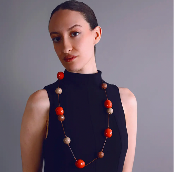 Long String Beaded Necklace