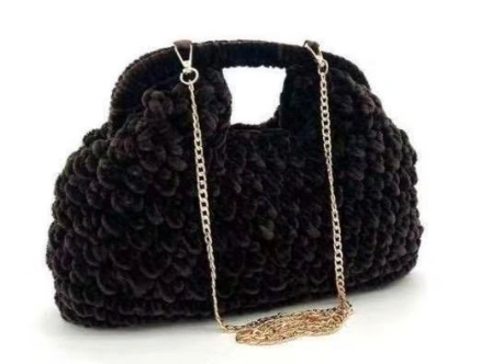 Large Bouclé Clutch
