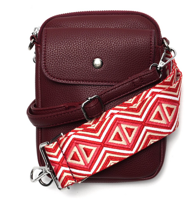 Liza Phone Bag Bordeaux
