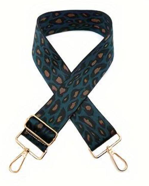 Teal Leopard Print Strap