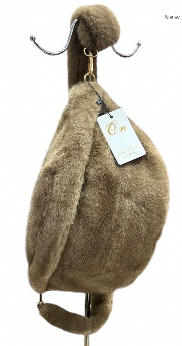 Faux Fur Pouch Bag