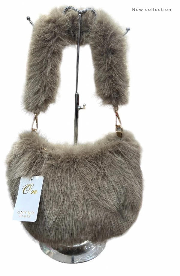 Faux Fur Hand Bag