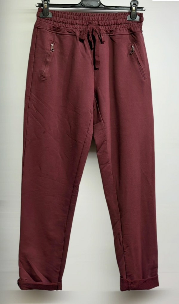 Burgundy Joggers