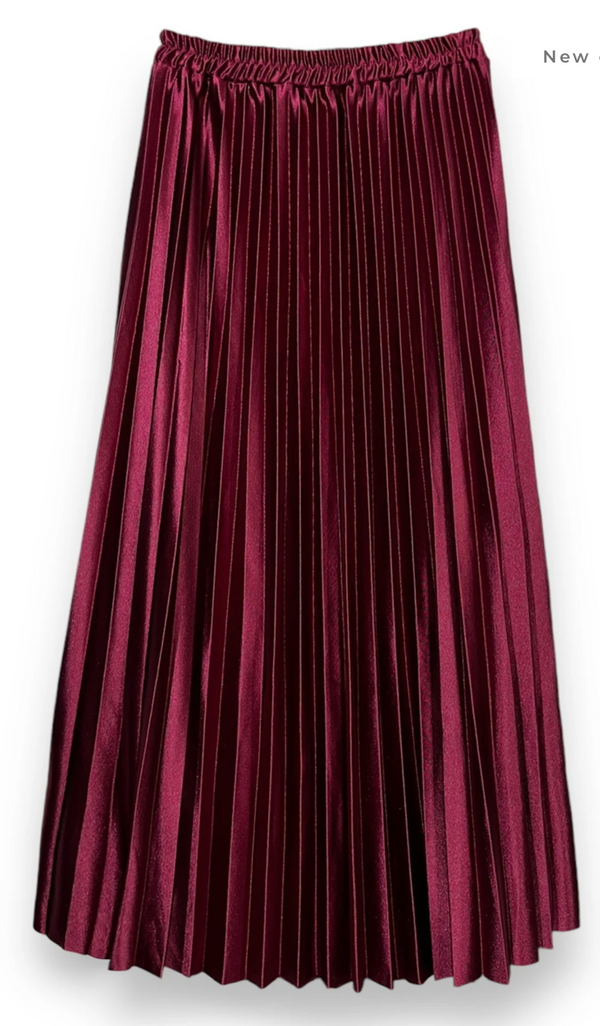 Long Pleated Skirt