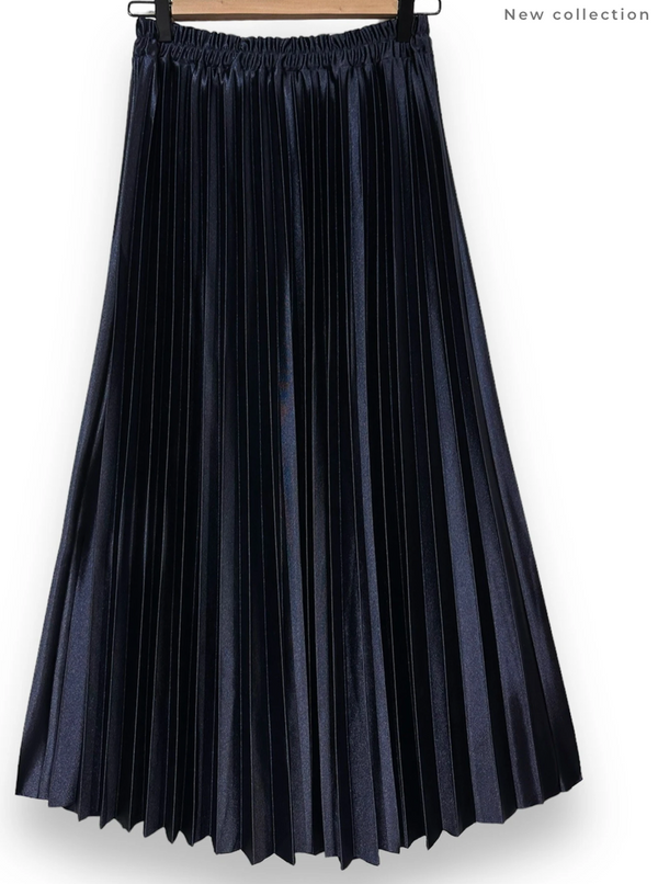 Long Pleated Skirt