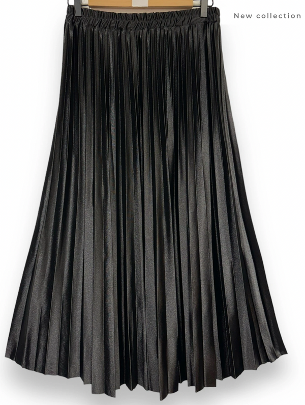 Long Pleated Skirt