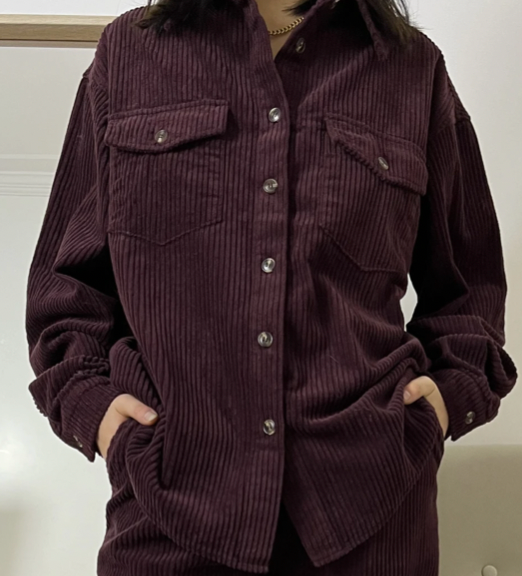 Burgundy Corduroy Shirt