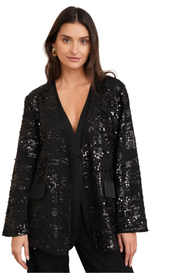 Jacket Long dress with sequins