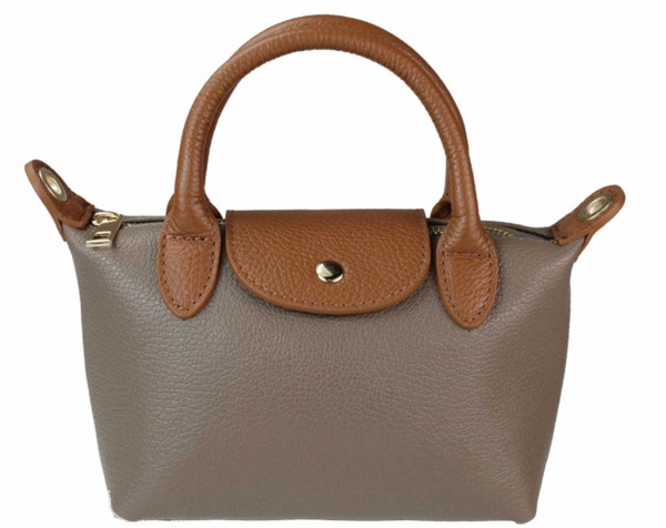 Two-Tone Tote Bag leather bag