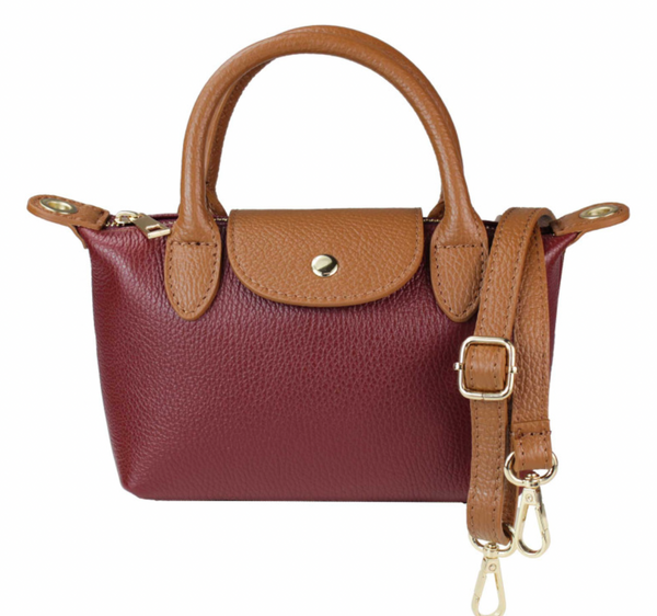 Two-Tone Tote Bag leather bag