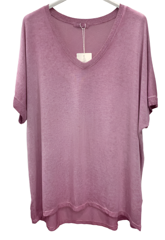 Plain V Neck T-Shirt