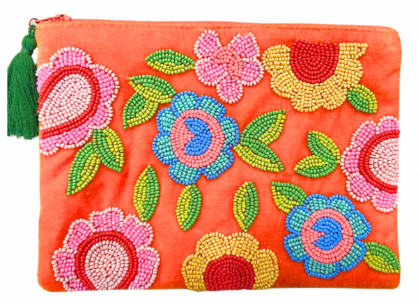 Beaded Flower Purse