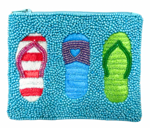 Beaded Flip Flop Purse