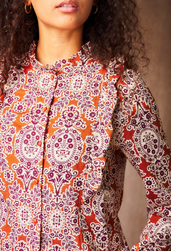 Printed Paisley Blouse