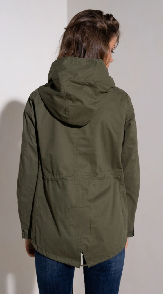 Parka Jacket w/Butterfly Detail