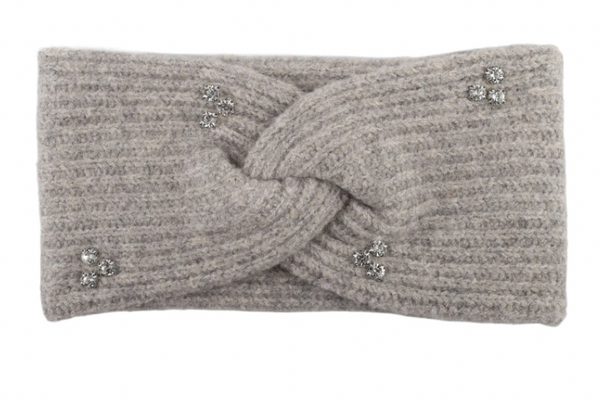 Knitted Headband w/Rhinestones