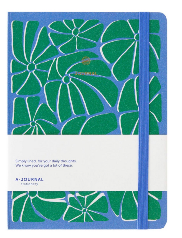 A-Journal Notebook – Arty Blue Green