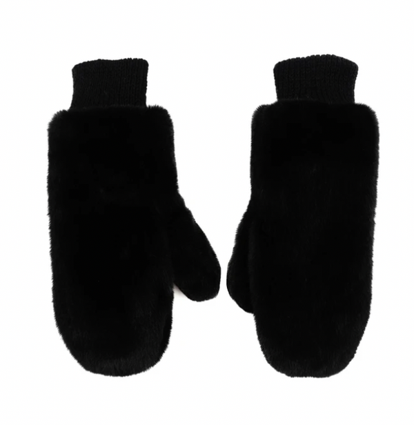 Faux Fur Mittens