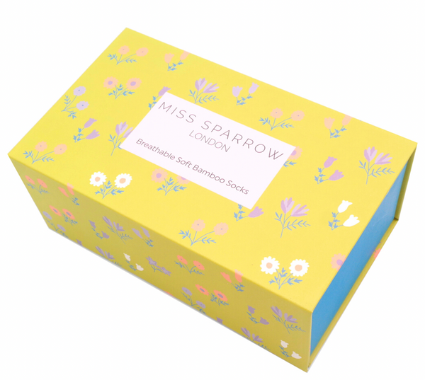 Dainty Floral Socks Box