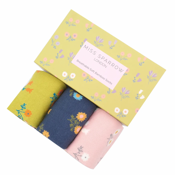 Dainty Floral Socks Box