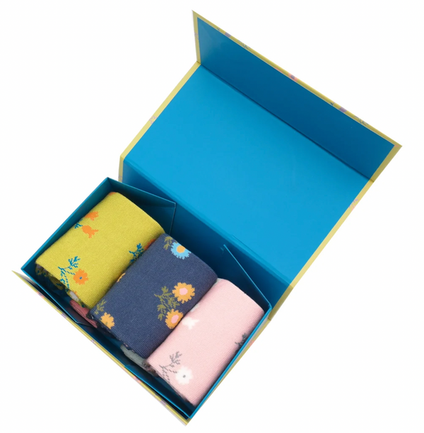 Dainty Floral Socks Box